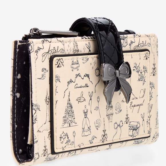 Loungefly Disney Princess Sketch Icons Wallet NWT - Picture 3 of 4